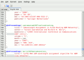 KBibTeX – Main Window (Source View)